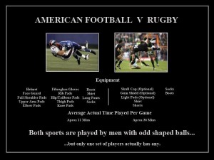 American football vs Rugby